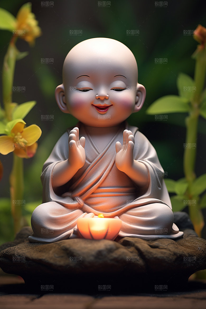 小和尚可爱3D模型