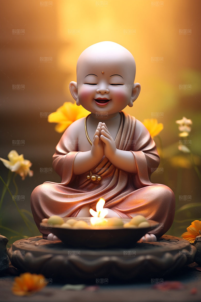 小和尚小沙弥3D模型