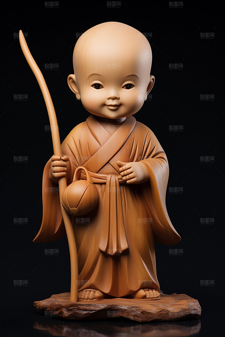 小和尚人物3D模型