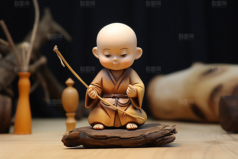 小和尚小师傅人物模型