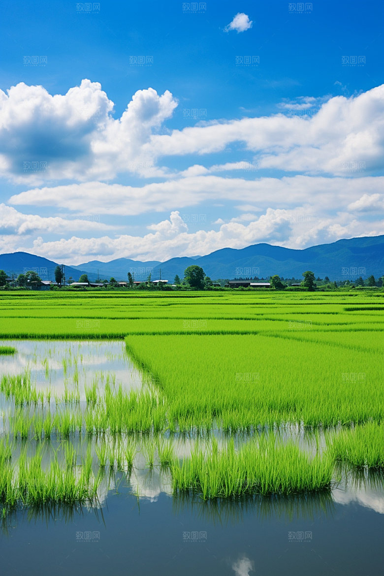 小麦麦地田野素材