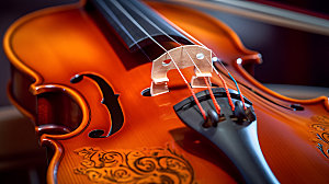 小提琴音乐会演奏摄影图