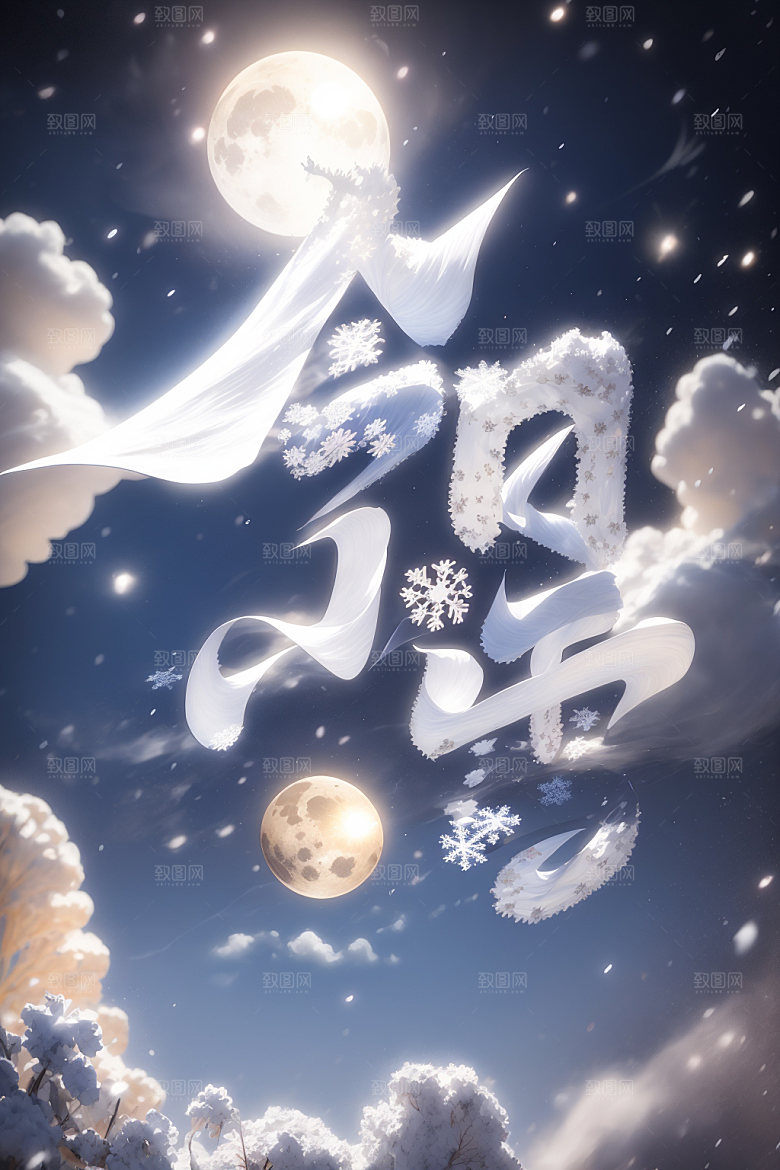 小雪将至你好小雪二十四节气矢量