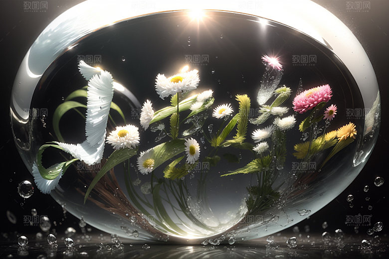 小雪将至唯美毛笔矢量
