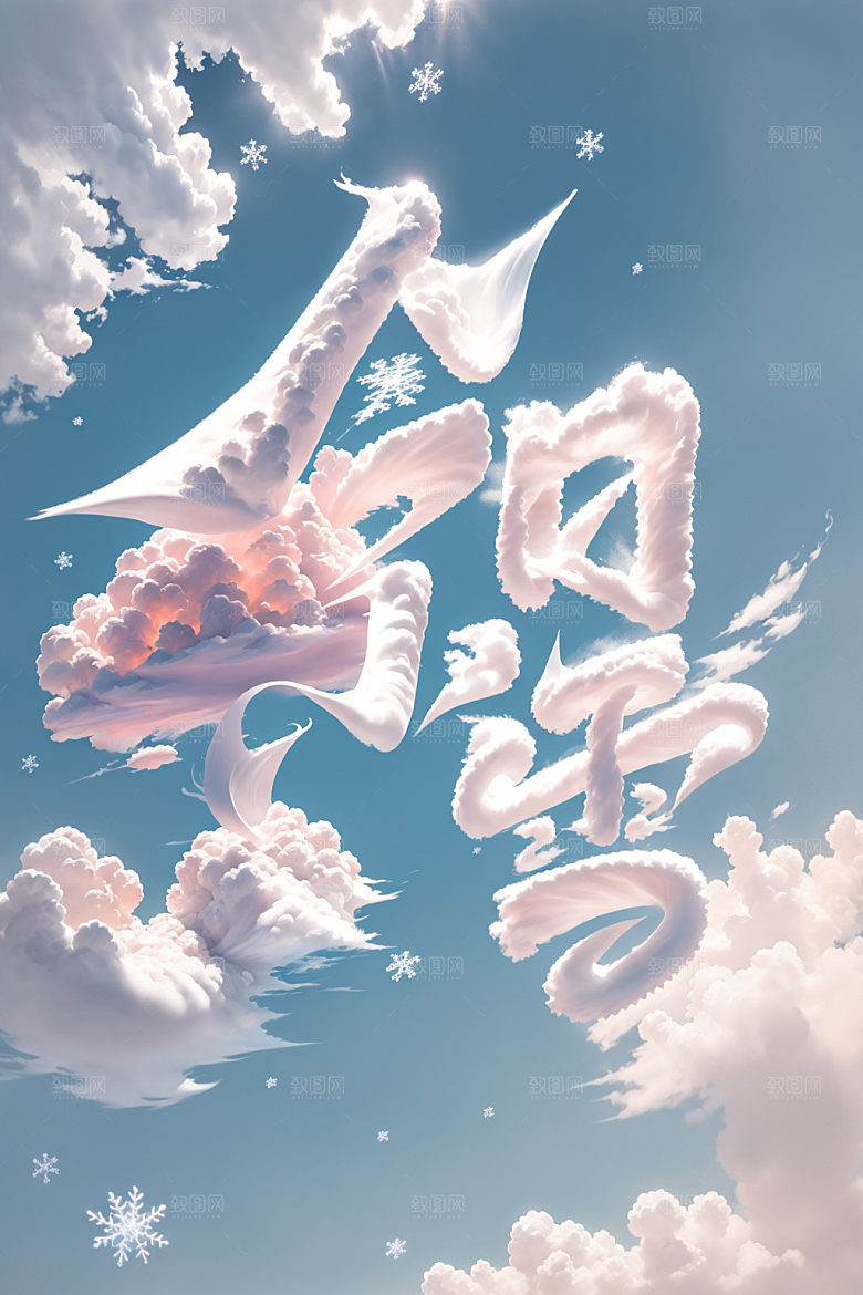 小雪将至今日小雪冬天矢量