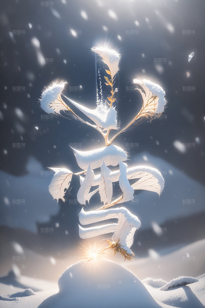 小雪将至今日小雪你好小雪矢量