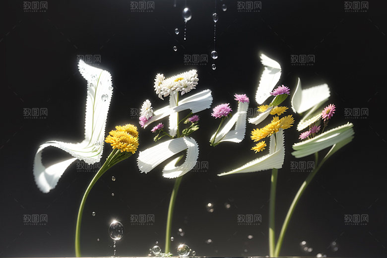 小雪将至毛笔你好小雪矢量