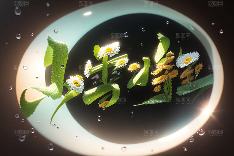 小雪将至毛笔二十四节气矢量
