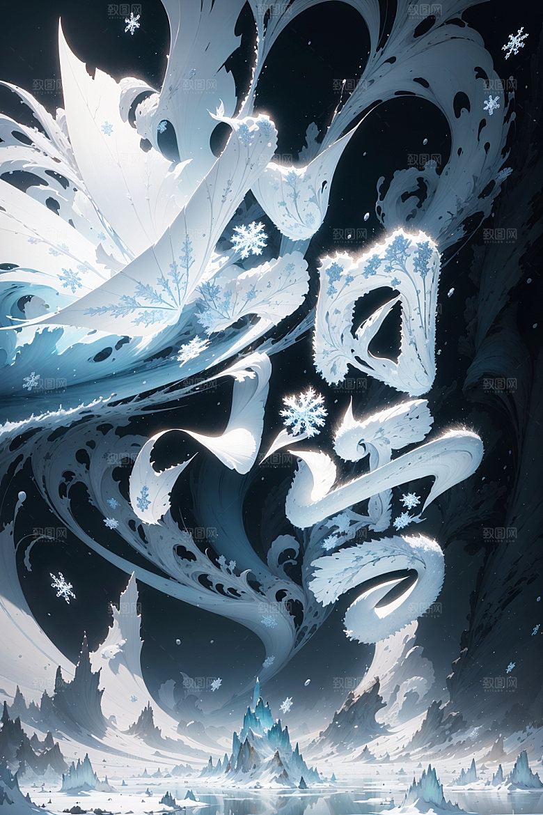 小雪将至二十四节气你好小雪矢量