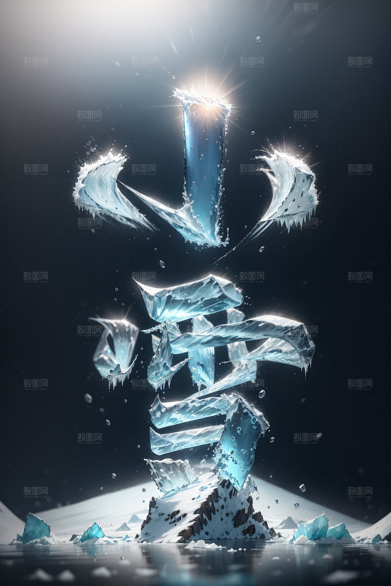 小雪将至小雪冬天矢量
