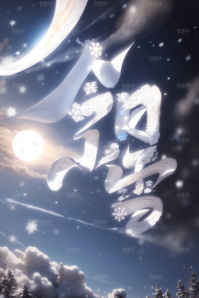 小雪将至小雪今日小雪矢量