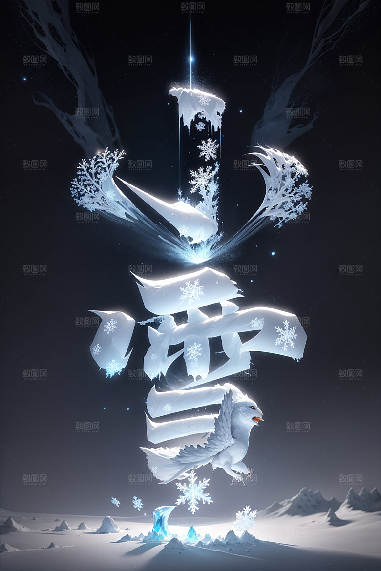 小雪将至小雪二十四节气矢量