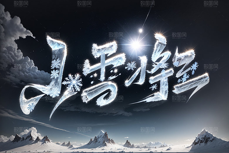 小雪将至今日小雪你好小雪矢量