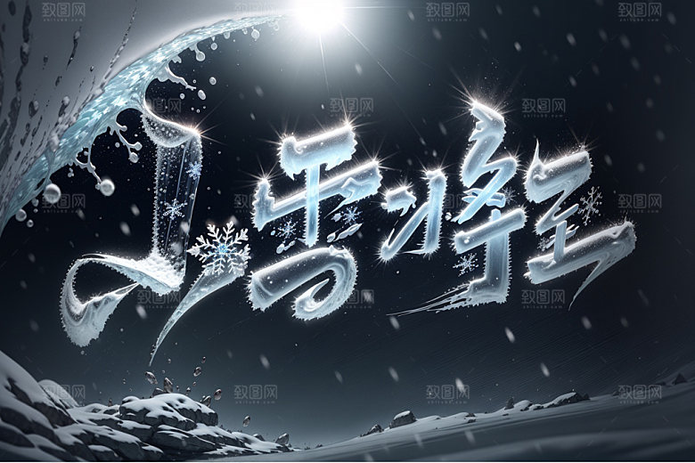 小雪将至毛笔今日小雪矢量