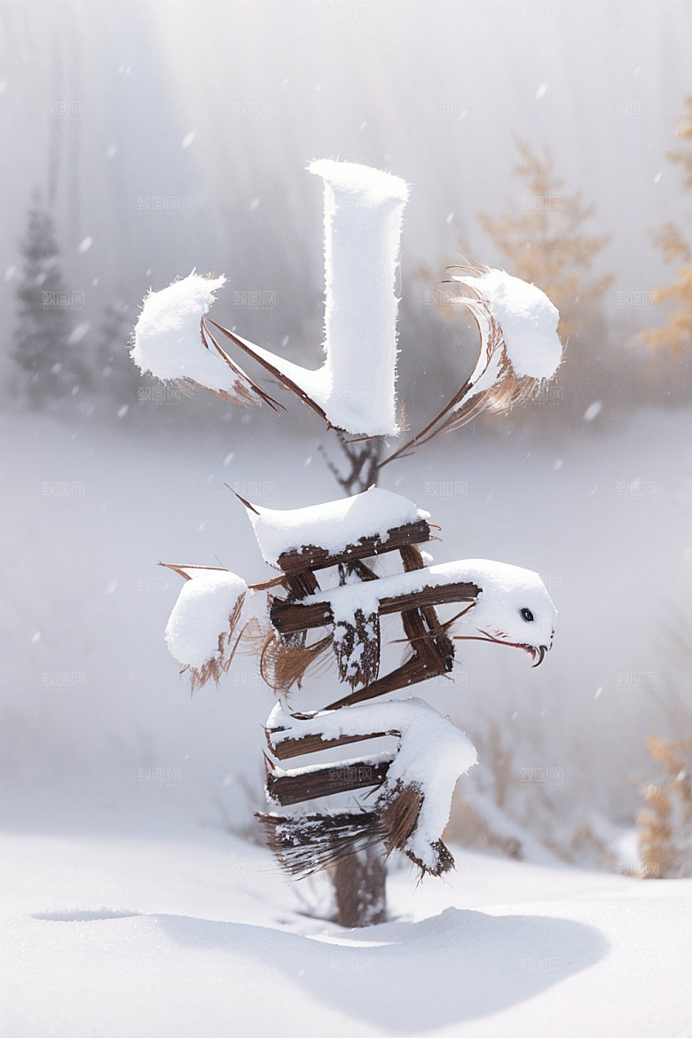 小雪将至二十四节气小雪矢量