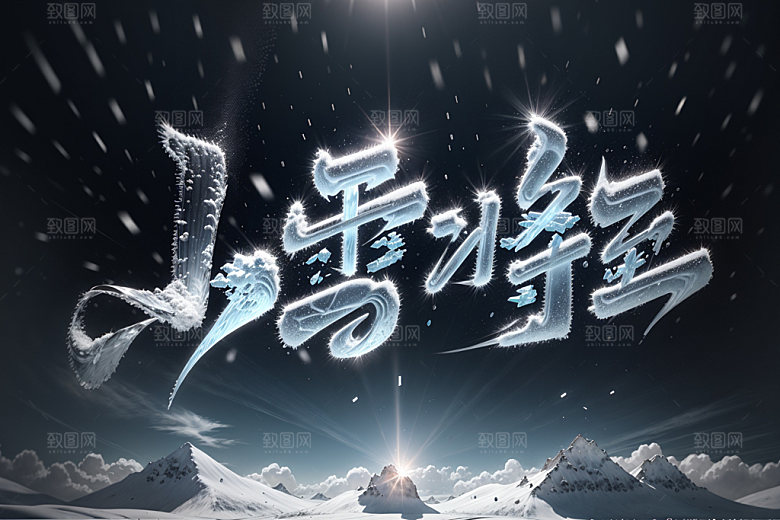 小雪将至你好小雪二十四节气矢量