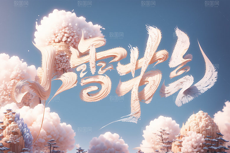 小雪节气冬天遇见小雪矢量