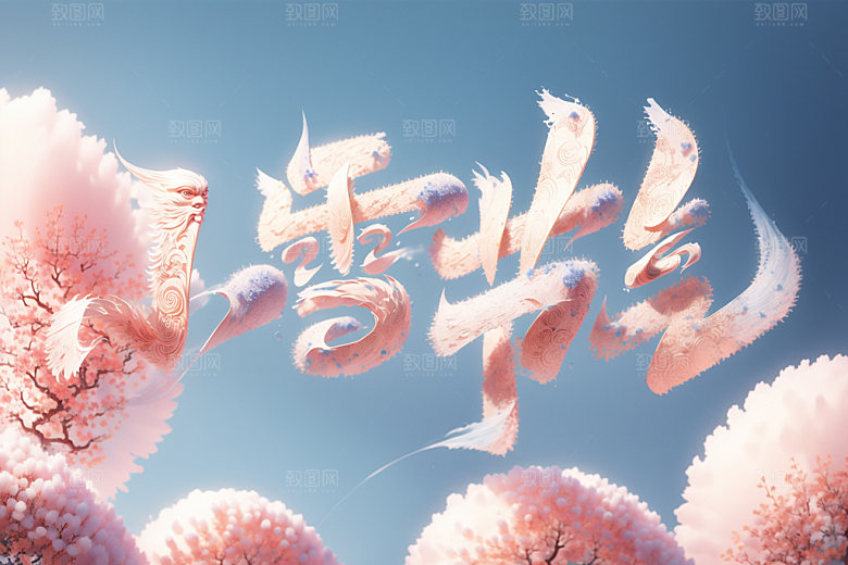 小雪节气二十四节气唯美矢量