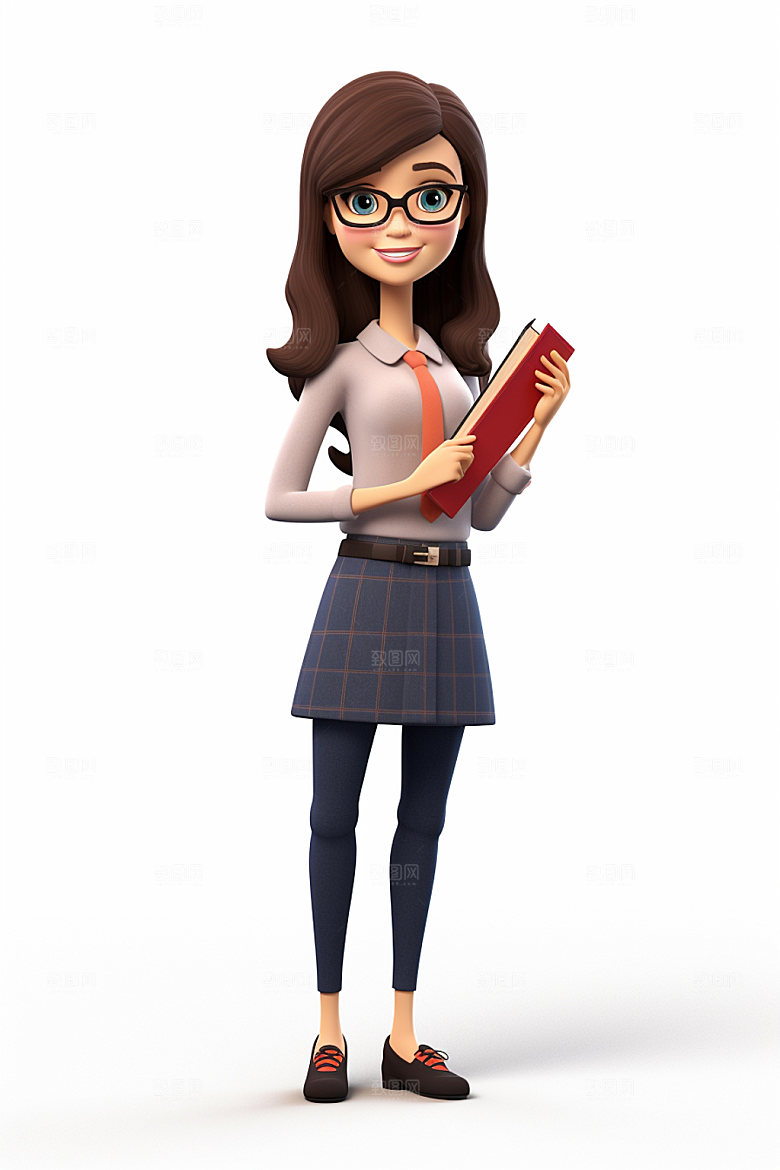 老师3D人物模型