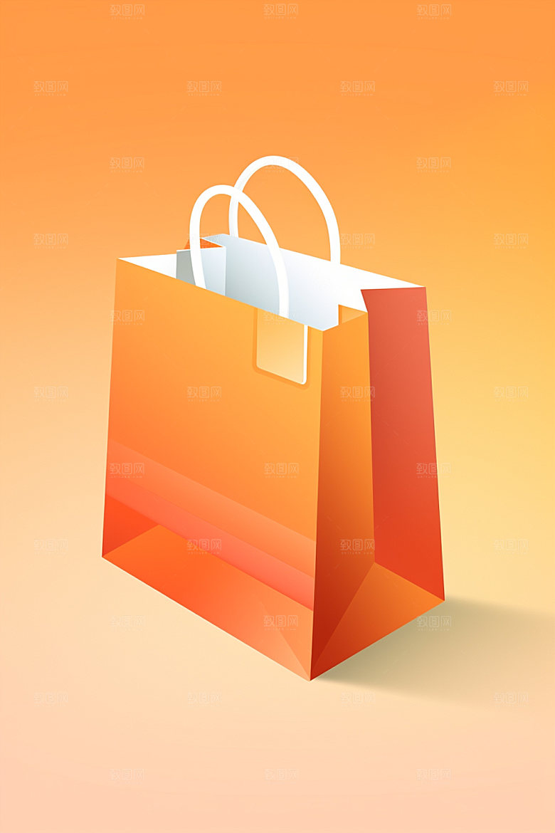 迷你购物装饰立体礼品C4D模型