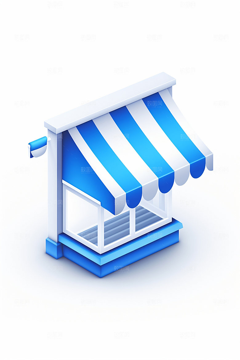 迷你购物装饰促销双十一C4D模型