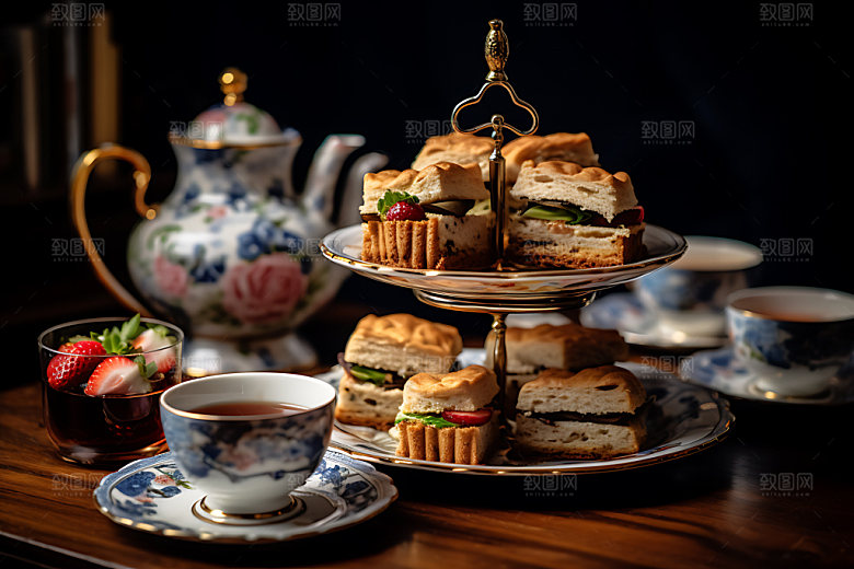 下午茶高端品味唯美摄影图