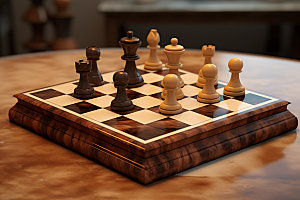 下象棋对弈高清摄影图