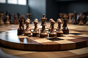 下象棋企业文化商业规划摄影图