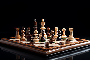 下象棋企业文化国际象棋摄影图
