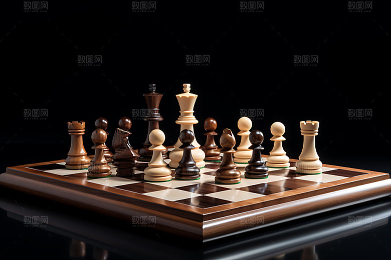 下象棋企业文化国际象棋摄影图