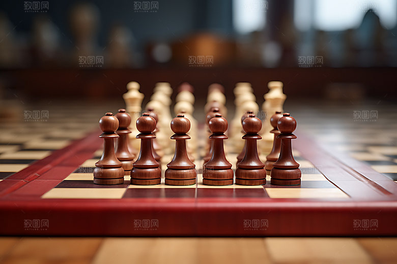 下象棋国际象棋企业精神摄影图