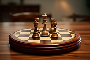 下象棋博弈商务摄影图