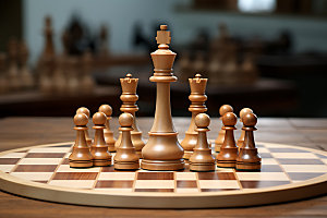 下象棋高清国际象棋摄影图