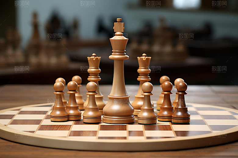 下象棋高清国际象棋摄影图
