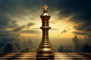 下象棋决策高清摄影图