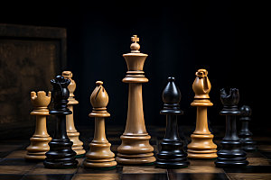 下象棋对弈商务摄影图