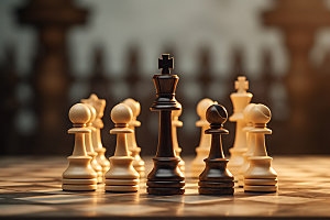 下象棋商业规划商务摄影图