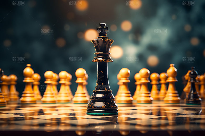 下象棋博弈商务摄影图
