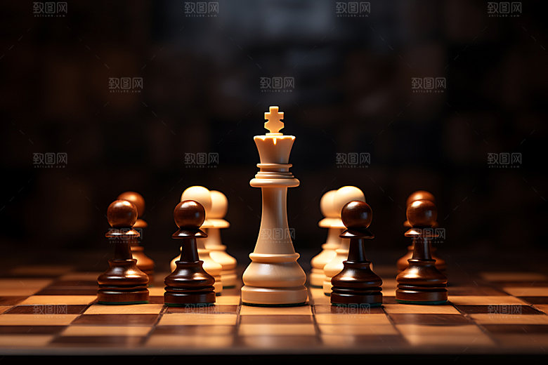 下象棋对弈商务摄影图