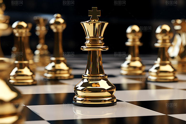 下象棋企业精神商务摄影图