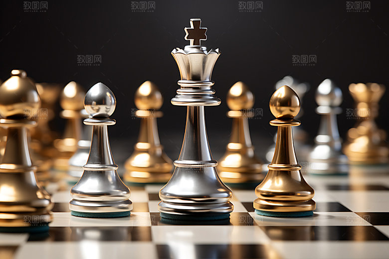 下象棋高清对弈摄影图