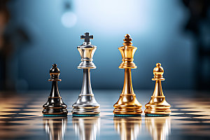下象棋商业规划企业文化摄影图