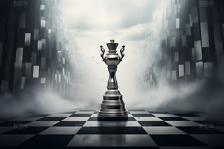 下象棋商业规划商务摄影图