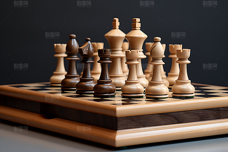 下象棋商务商业规划摄影图