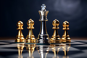 下象棋国际象棋高清摄影图
