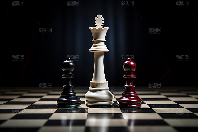 下象棋决策对弈摄影图