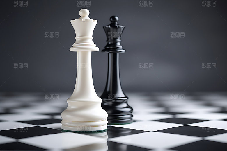 下象棋博弈决策摄影图