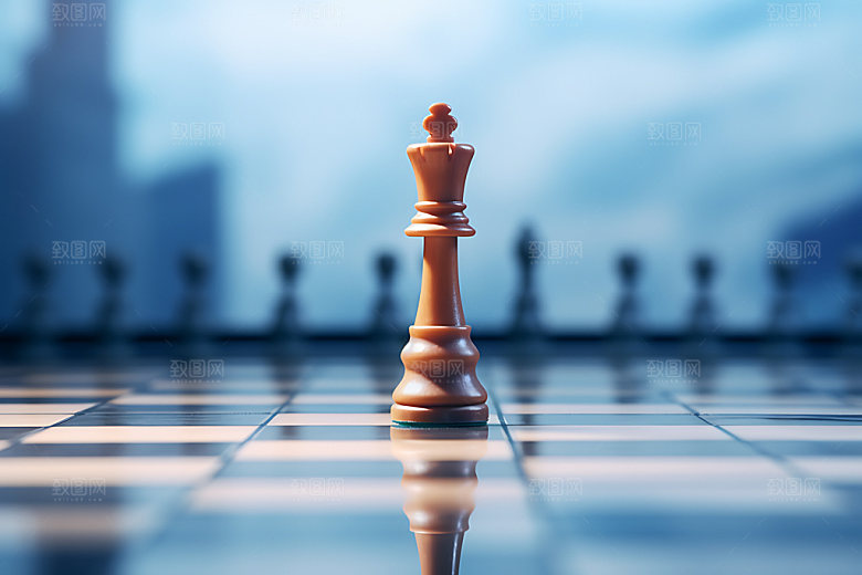 下象棋博弈决策摄影图