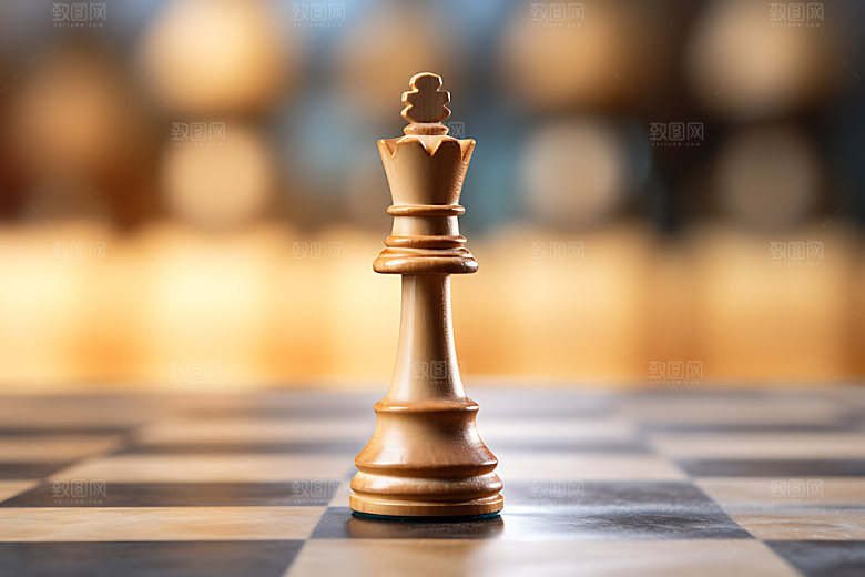 下象棋决策企业文化摄影图