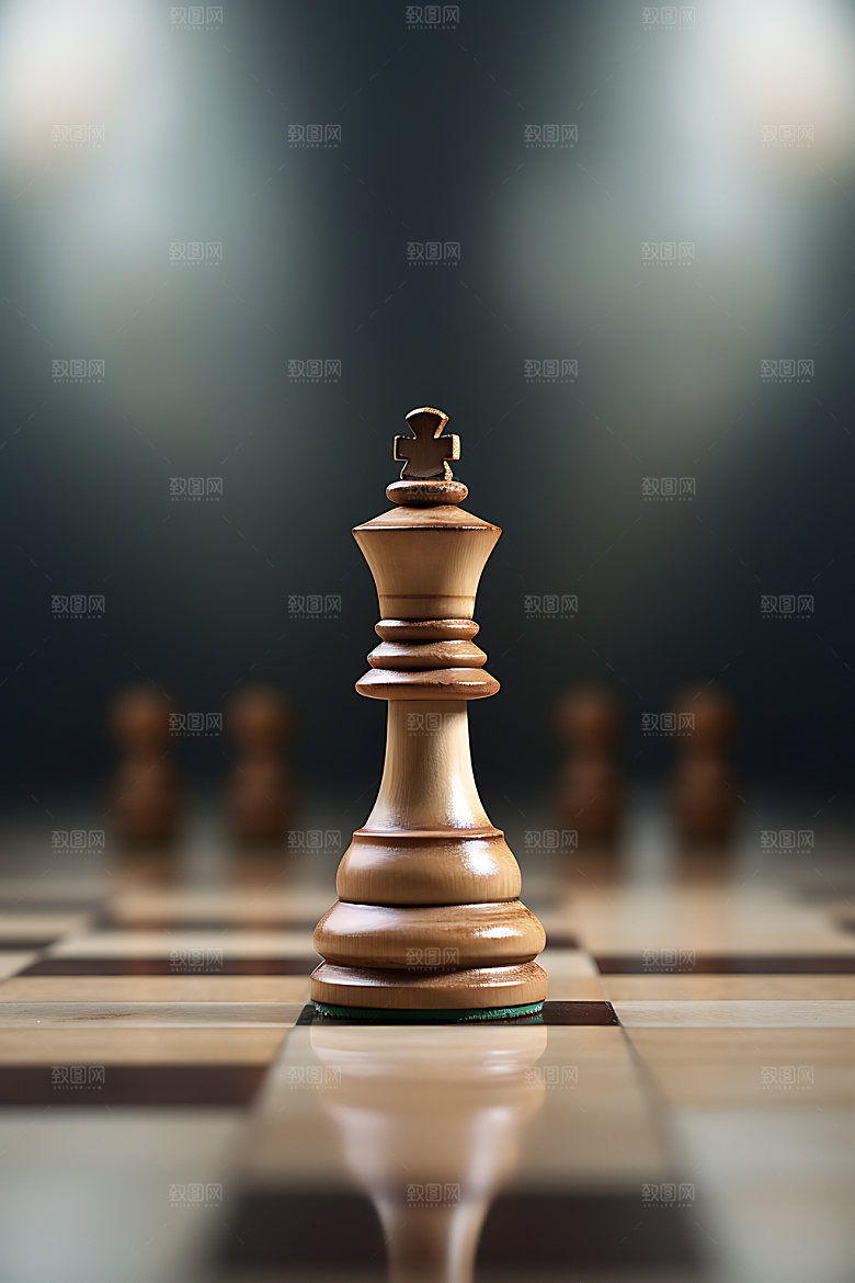 下象棋决策企业精神摄影图